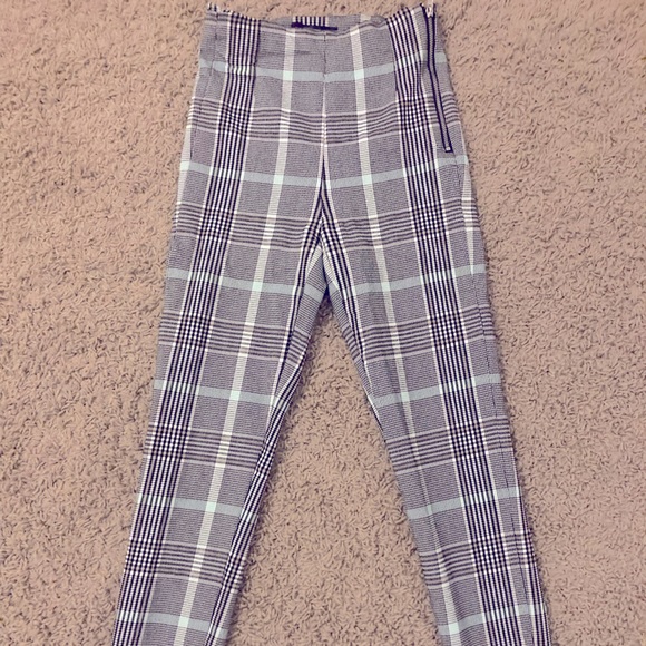 High rise plaid skinny pants from dynamite size XS - Picture 3 of 3